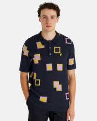 Golf Square Knit Polo Shirt