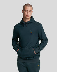 buy men's premium clothing fashion polos jackets - Lyle & Scott Men's Sports Fly Fleece Hoodie in Dark Navy