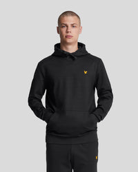 buy men's premium clothing fashion polos jackets - Lyle & Scott Men's Sports Fly Fleece Hoodie in Jet Black