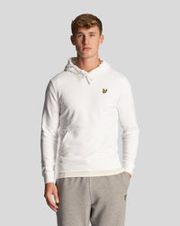 Lyle & Scott Mens White Pullover Hoodie