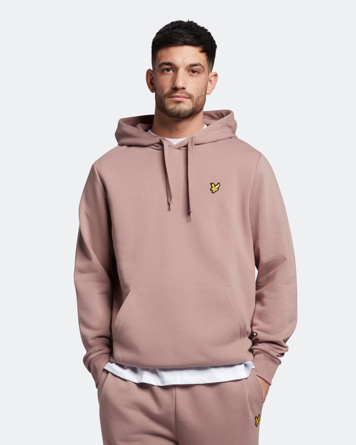 Lyle u0026 Scott Mens Pullover Hoodie in Pink – Lyle u0026 Scott UK