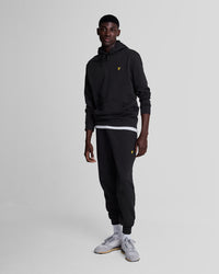 buy men's premium clothing fashion polos jackets - Lyle & Scott Men's Skinny Sweatpants in Jet Black
