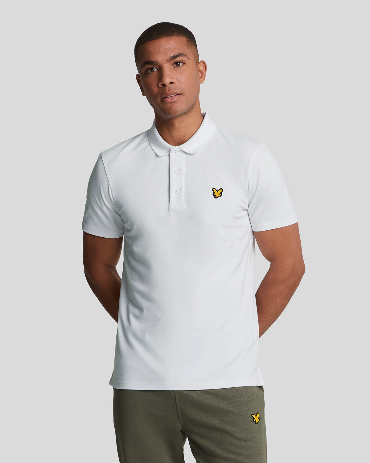 Lyle Scott Men's Sports Short Sleeve Polo Shirt in White