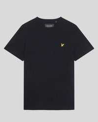 buy men's premium clothing fashion polos jackets - Lyle & Scott Men's Plain T-Shirt Plus in Jet Black