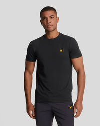 buy men's premium clothing fashion polos jackets - Lyle & Scott Men's Sports Short Sleeve Martin T-Shirt in Jet Black