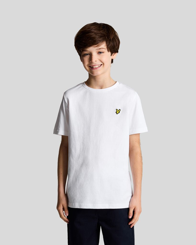 Lyle Scott Boys' Cotton T-Shirt in White