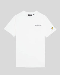 buy men's premium clothing fashion polos jackets - Lyle & Scott Kids Script Embroidered T-Shirt in White