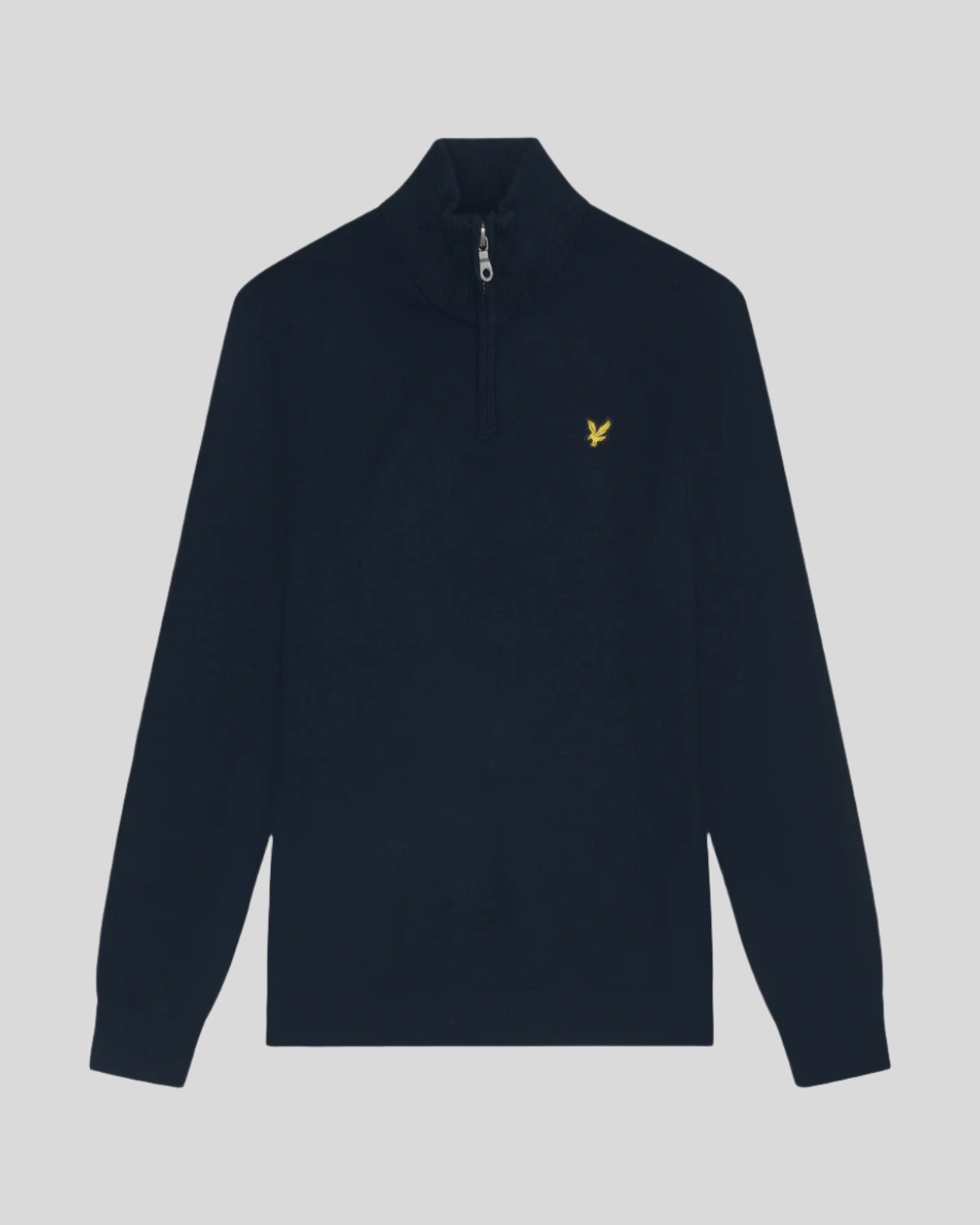 Lyle & Scott Men's Cotton Merino 1/4 Zip Jumper in Dark Navy