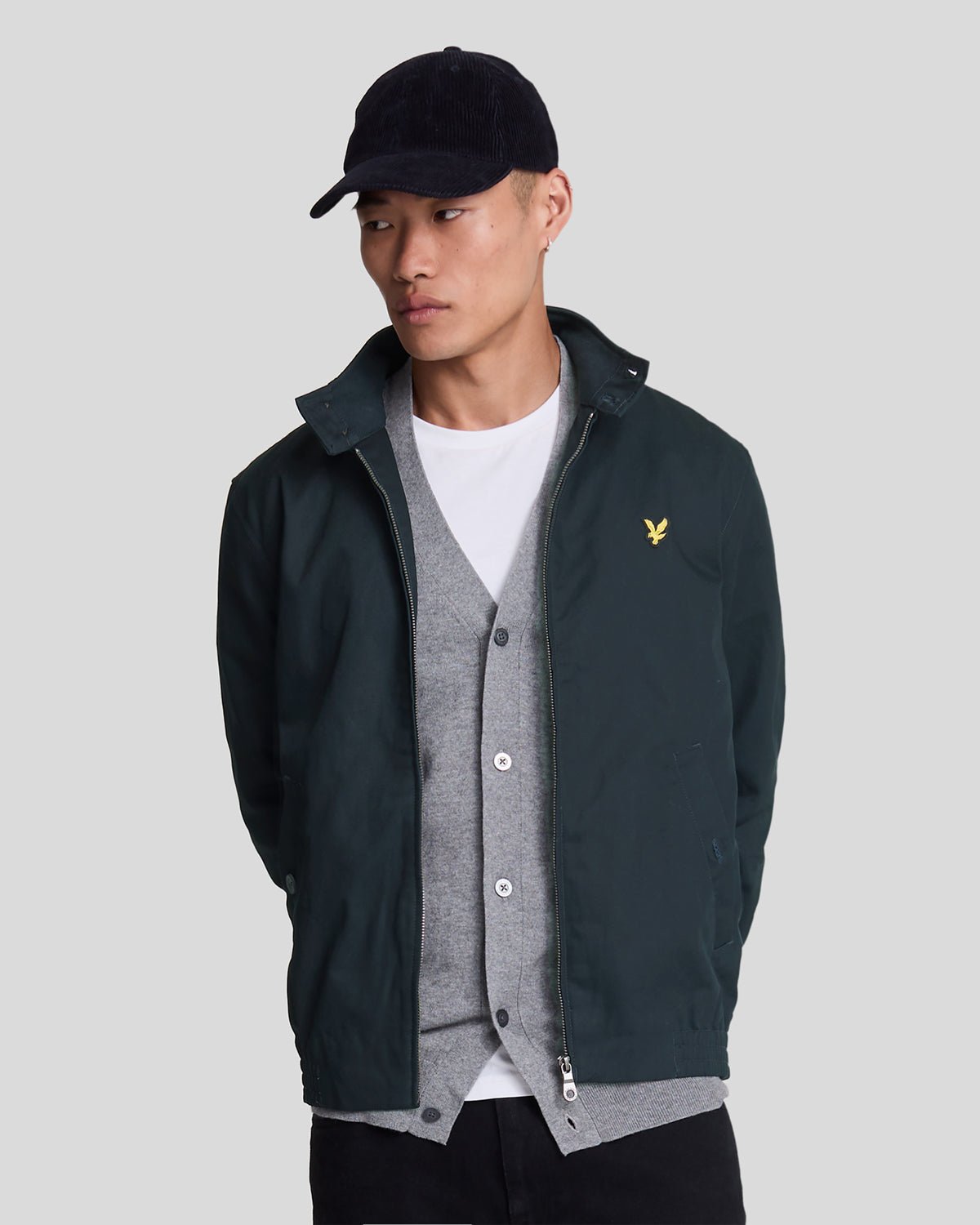 Lyle Scott Men's Harrington Jacket in Dark Navy