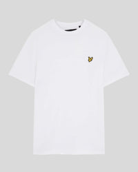 buy men's premium clothing fashion polos jackets - Lyle & Scott Men's Plain T-Shirt Plus in White
