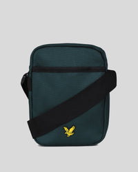 buy men's premium clothing fashion polos jackets - Lyle & Scott Men's Crossbody Bag in Argyle Teal