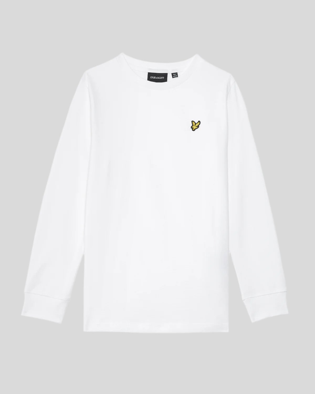 Lyle Scott Boys' Cotton Long Sleeve T-Shirt in White - Main Image
