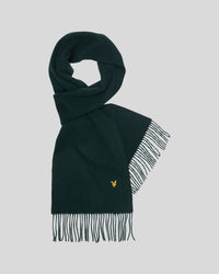 buy men's premium clothing fashion polos jackets - Lyle & Scott Men's Lambswool Scarf in Dark Green