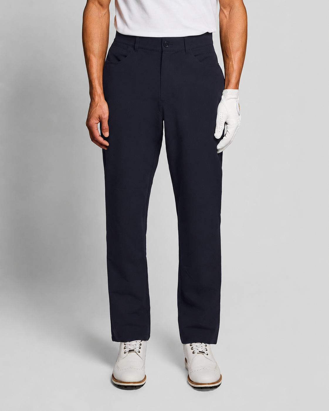 Pantalon 5 poches pour homme, bleu marine foncé