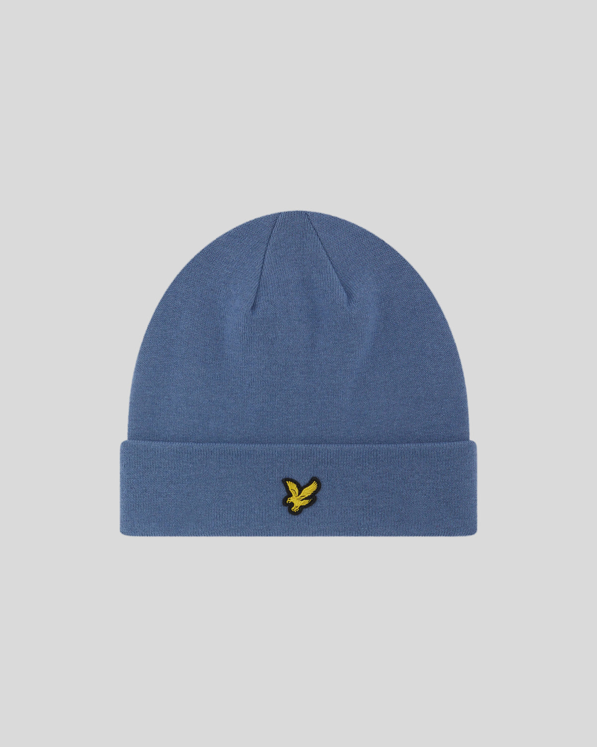 Flat shot of Merino Wool Blend-Beanie in Power Blue