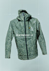 Lyle & Scott Water Reactive Shell Jacket featuring fabric that changes appearance when exposed to water - revealing unique Lyle & Scott monogram logo. 