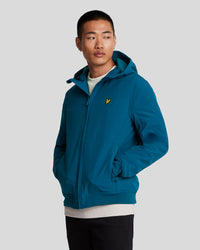 buy men's premium clothing fashion polos jackets -  Lyle & Scott Men's Fleece Back Softshell Jacket in Apres Navy