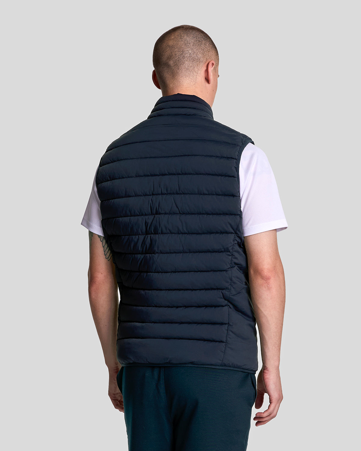 Gilet matelassé léger de sport pour homme, bleu marine foncé