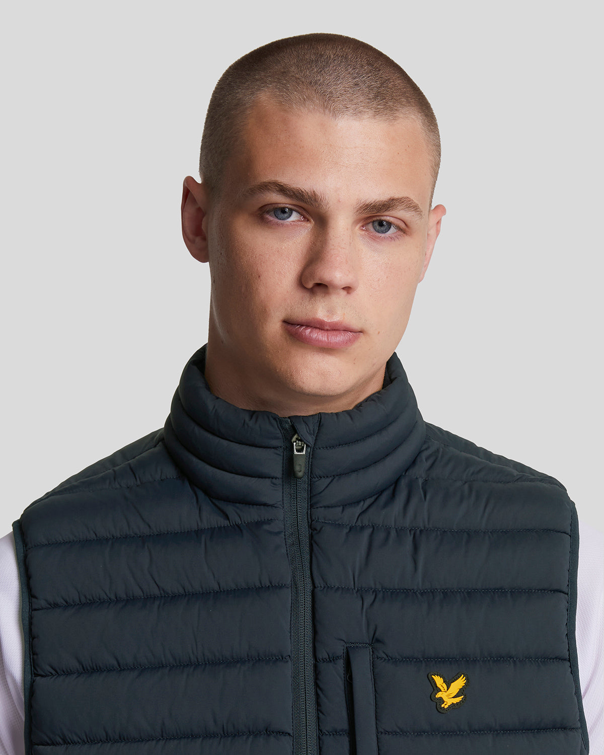 Gilet matelassé léger de sport pour homme, bleu marine foncé
