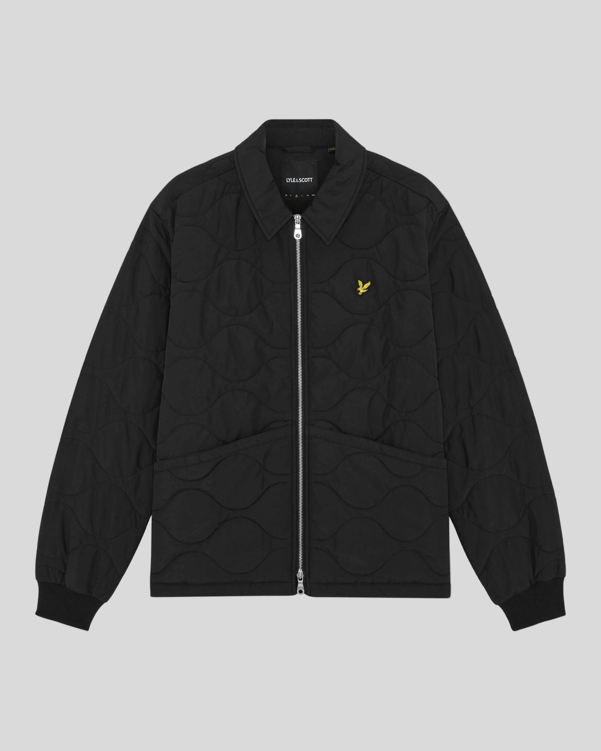 Produktfoto der gesteppten Ripstop-Jacke in Jet Black
