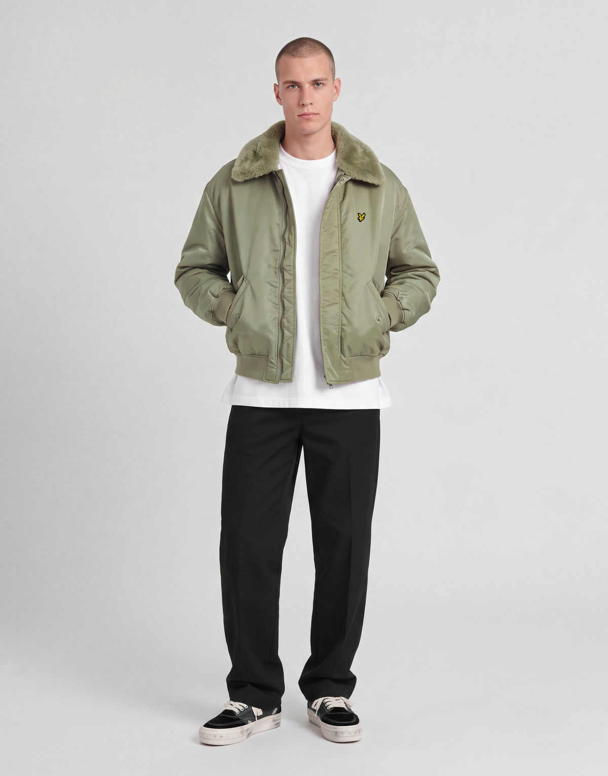 Aviator-Jacke mit Kapuze