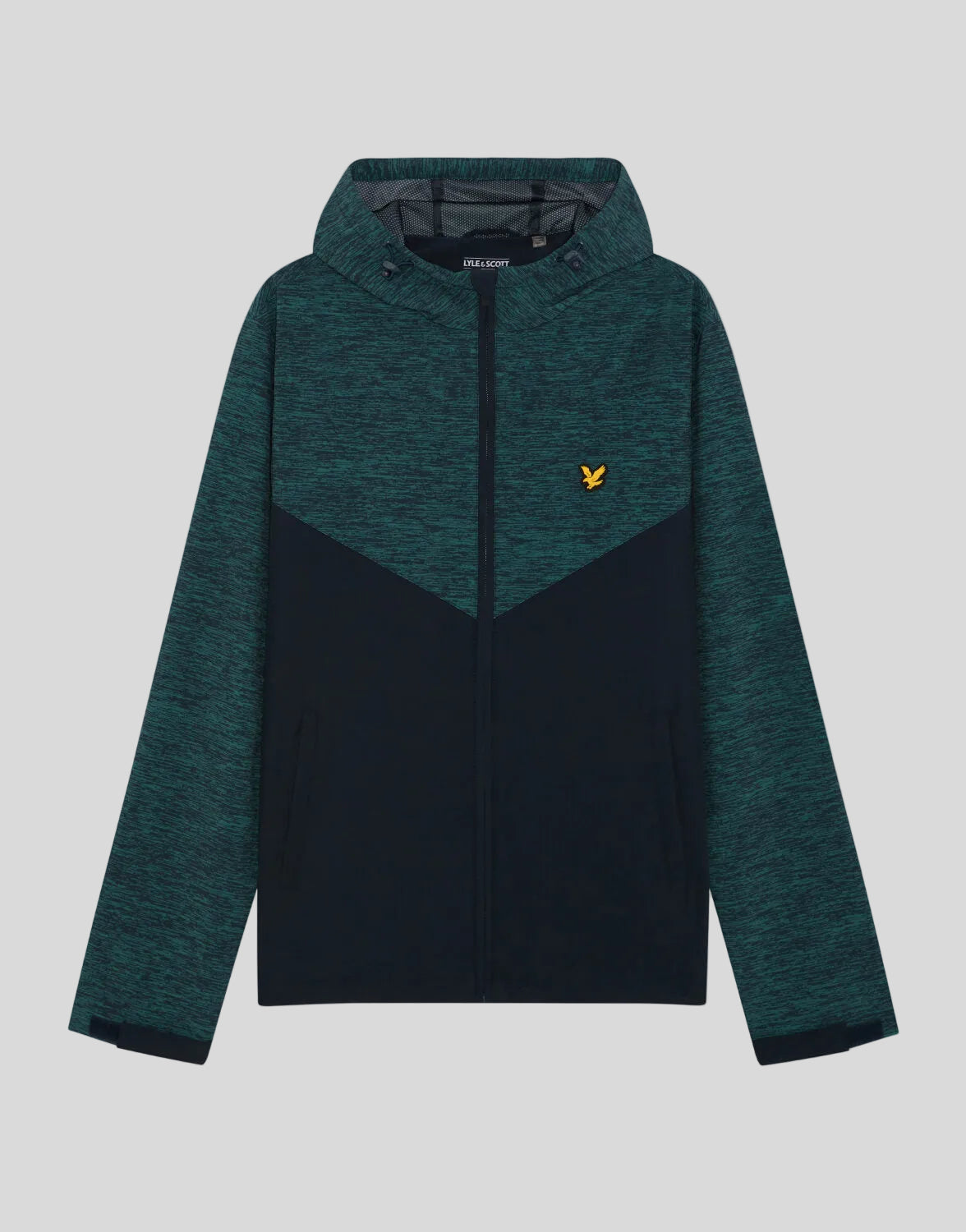 Veste à capuche à empiècements de style sportif