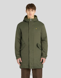 Man wearing Padded Fishtail Parka in Deep Depths
