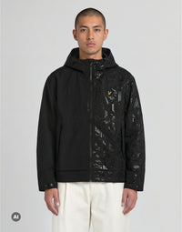 Man wears Water Reactive Shell Jacket in Black