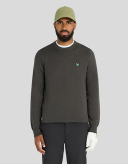 Green Eagle Cotton Blend Crew Neck Sweatshirt