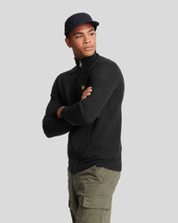 Lambswool Blend Zip Cardigan