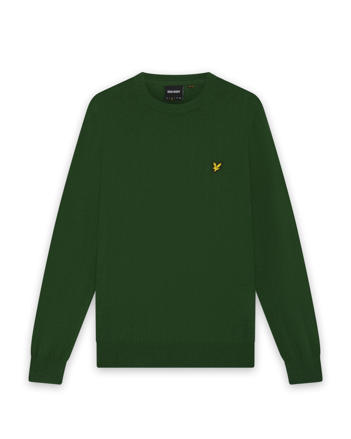 Maglione girocollo in cotone e lana merino