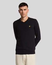 Cotton Merino V Neck Jumper