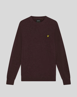 Pullover mit Rundhalsausschnitt aus Lammwollmischung