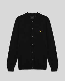 Gebreid shirt van katoen en merinowol
