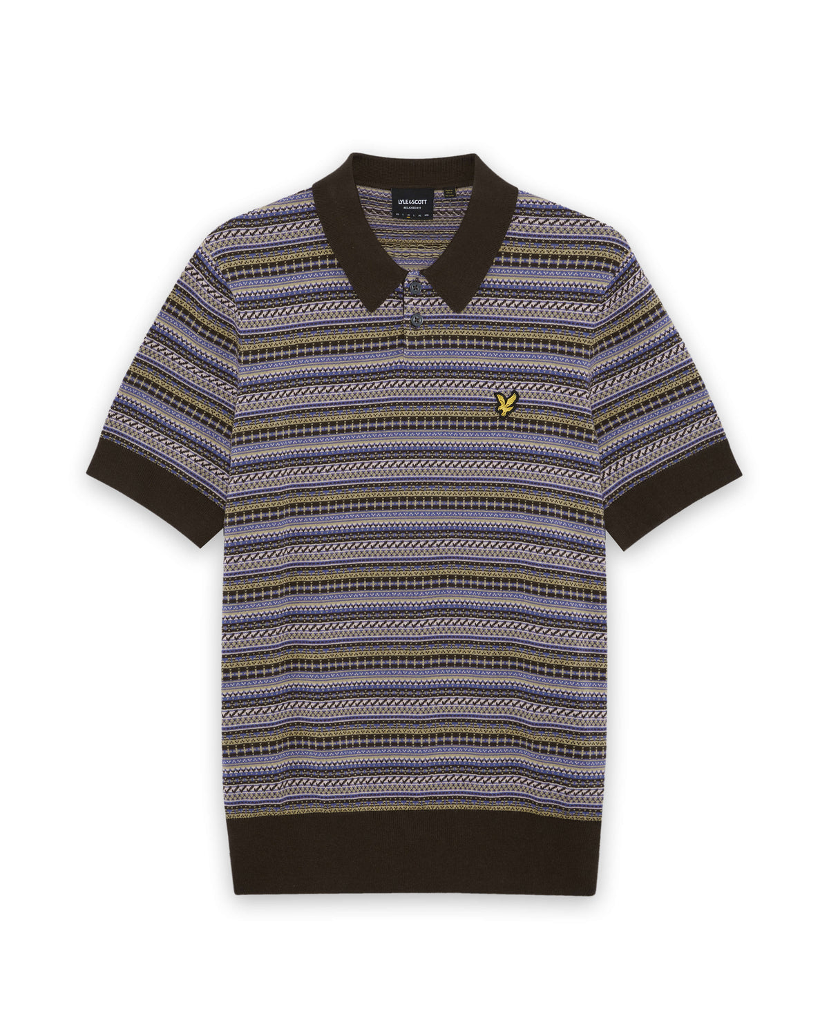 Polo en maille Fair Isle