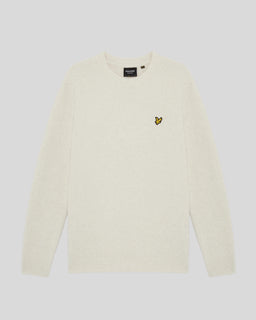 Pull à col rond en tissu brossé