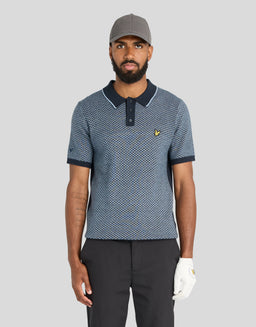 Polo de mezcla de cachemira con diseño de rayas cruzadas