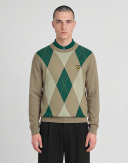 Maglione Argyle a girocollo - Archivio