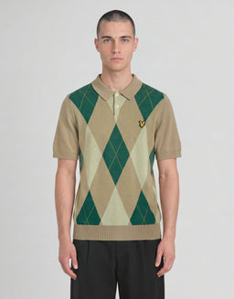 Archiv: Argyle-Strick-Poloshirt