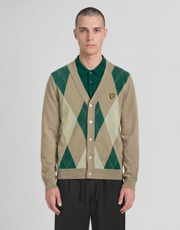 Archive Argyle Knitted Cardigan