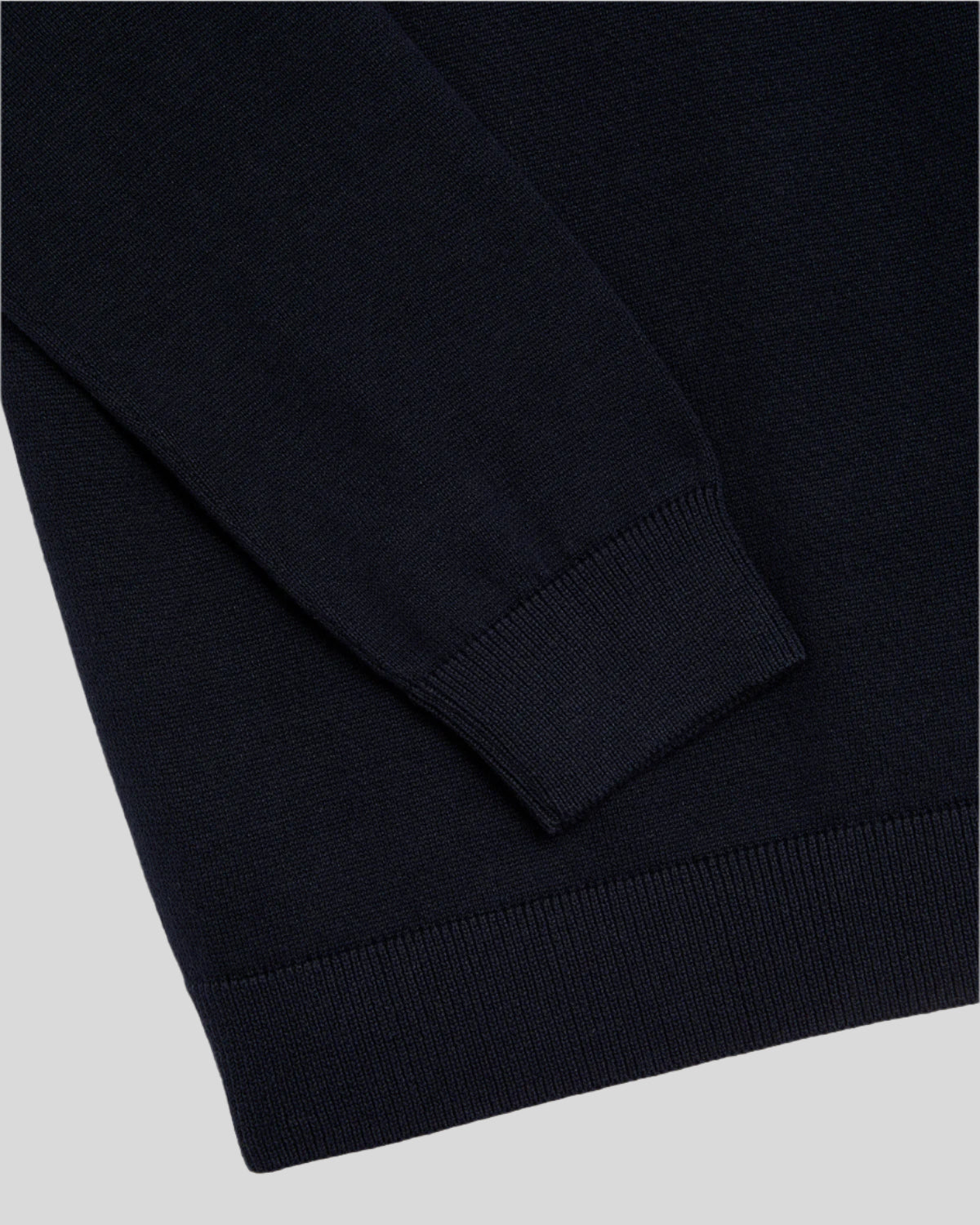 Pull à col zippé 1/4 pour garçon, bleu marine foncé