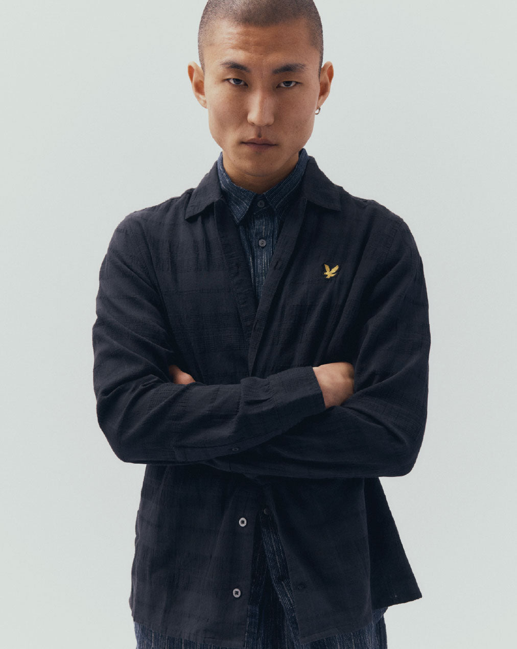Man in Lyle & Scott donkerblauw Lyle & Scott