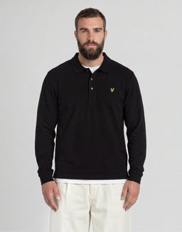 Long Sleeve Polo Shirt Plus