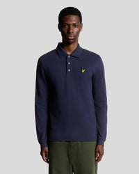 Long Sleeve Cotton Polo Shirt