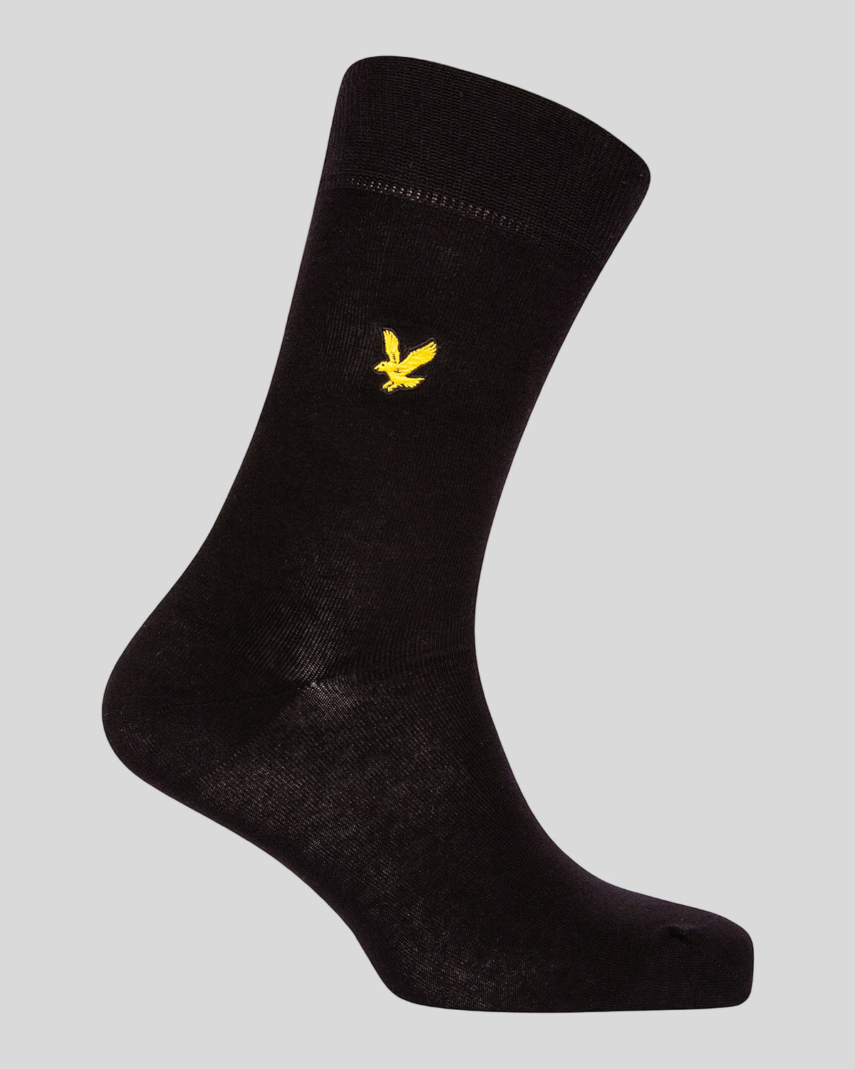 Lot de 3 paires de chaussettes basiques avec broderie d'aigle, couleur noire