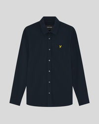 Flat shot of Micro-Check Shirt in Dark Navy