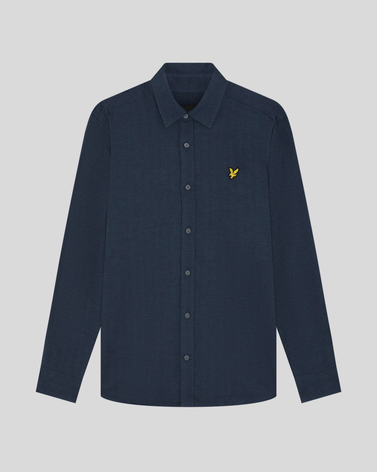 Flat shot of Flannel-Shirt in Dark Navy