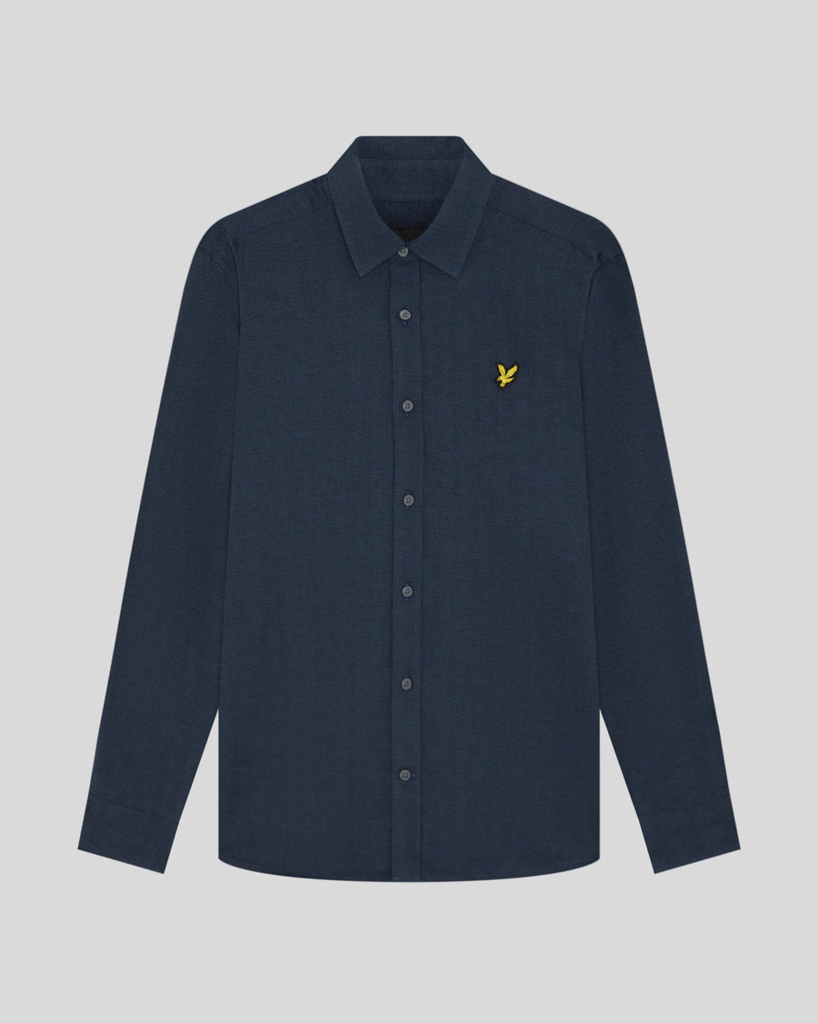 Flat shot of Flannel-Shirt in Dark Navy