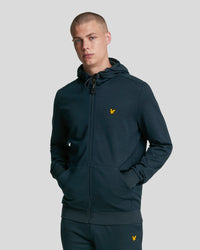 buy men's premium clothing fashion polos jackets -  Lyle & Scott Men's Sports Full-Zip Hoodie in Dark Navy