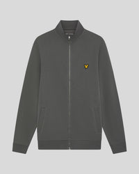 Flat shot of Sports Loopback Cotton Track-Top in Mercury Grey